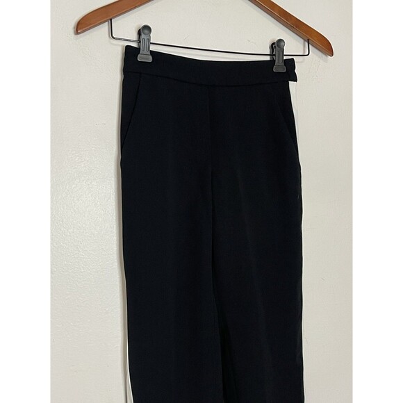 J.Crew Dress Pants Women's 00 Jamie Tuxedo Stripe Black White Stripe NWT - Picture 2 of 9